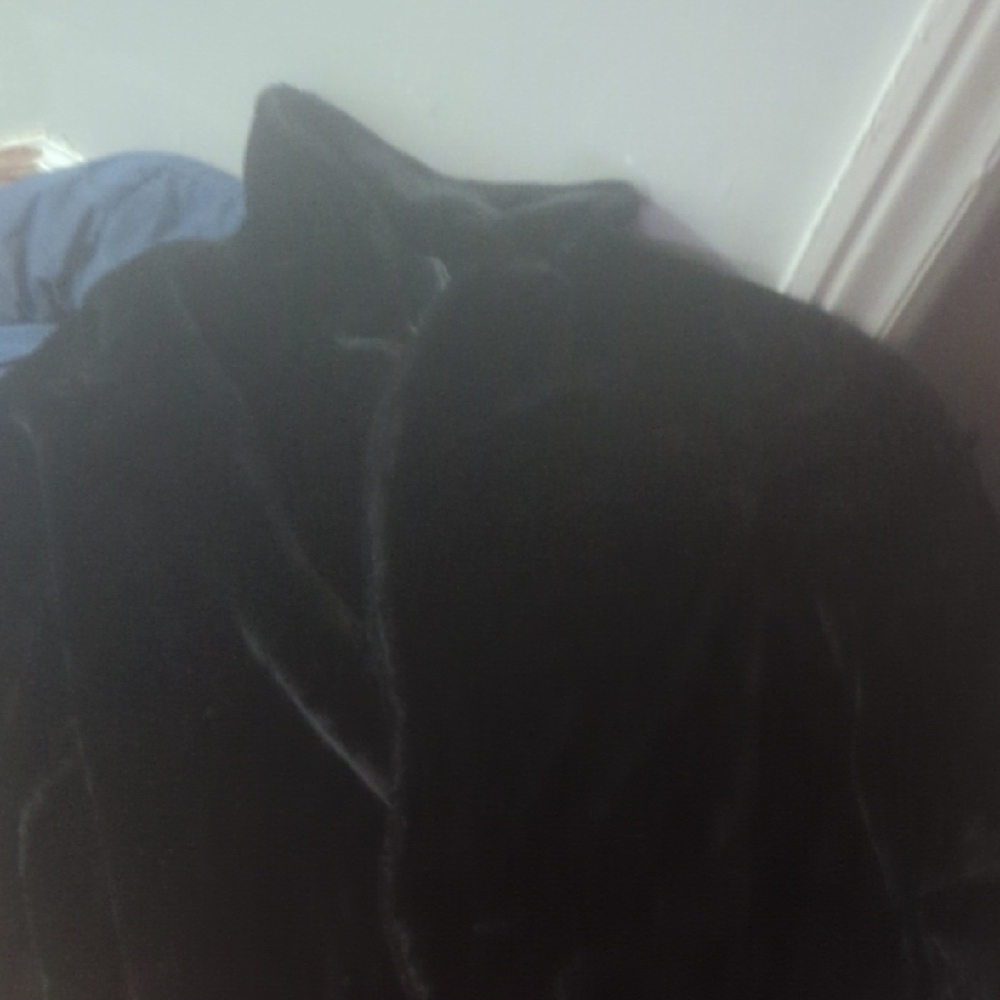 Boohoo Black Velvet Jacket